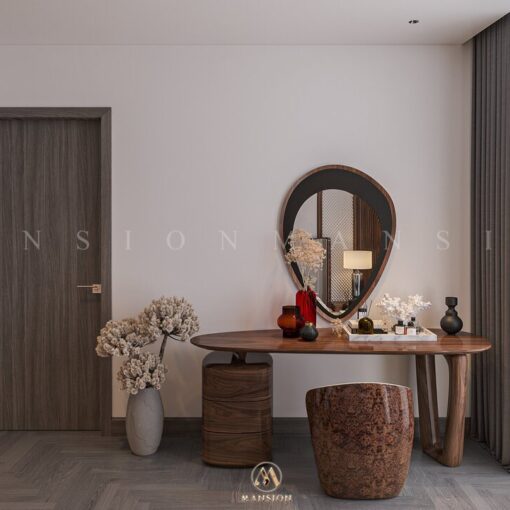 Bàn phấn gỗ óc chó BP-M007