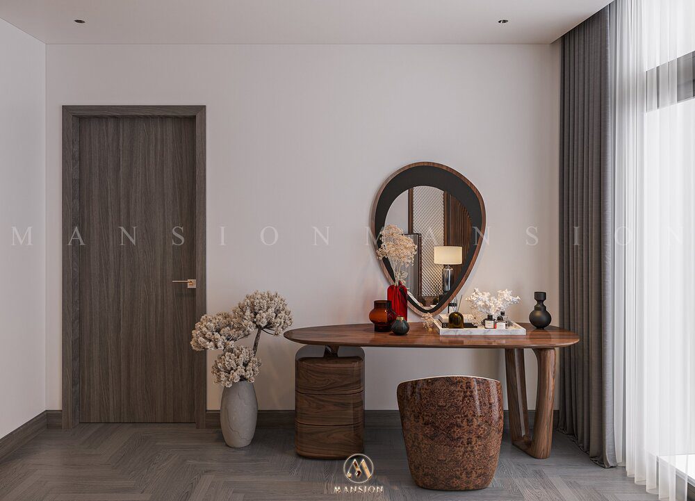 Bàn phấn gỗ óc chó BP-M007