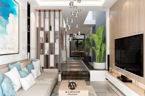 Các thiết kế phòng khách đẹp cho nhà ống