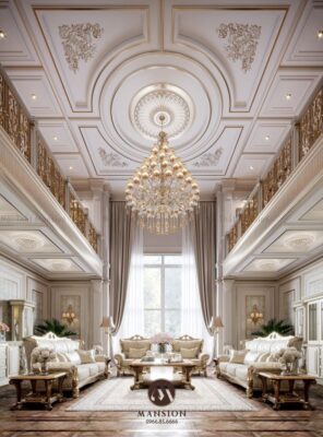 Phòng khách phong cách cổ điển sang trọng