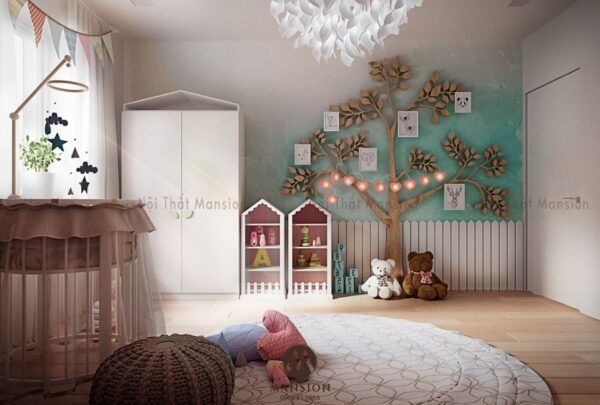 Thiết kế phòng ngủ cho bé gái không thể rời mắt