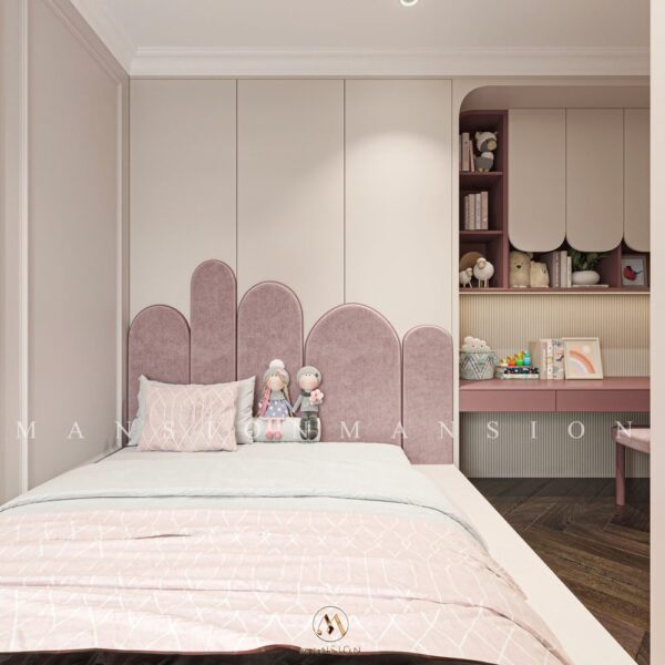 Thiết kế phòng ngủ cho bé gái không thể rời mắt