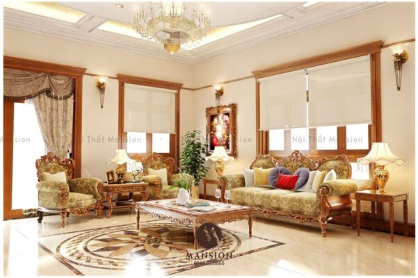 Bức tranh hoàn mỹ mang tên phòng khách tân cổ điển