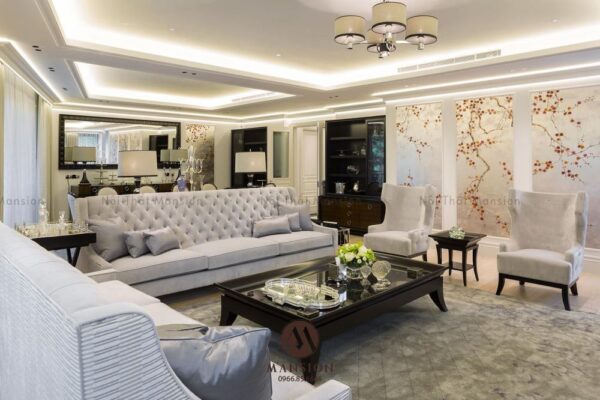 Bức tranh hoàn mỹ mang tên phòng khách tân cổ điển