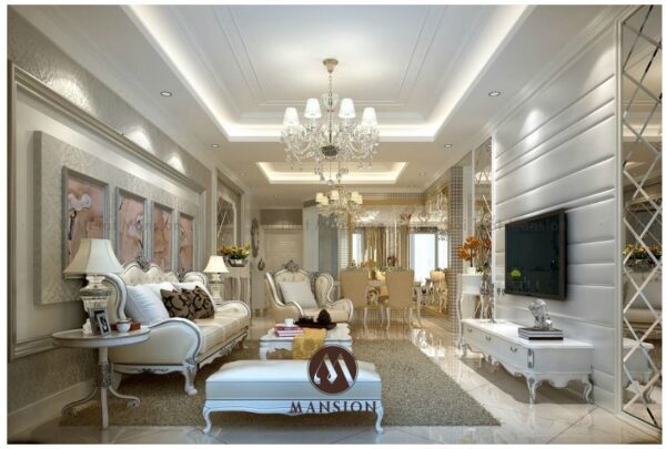 Bức tranh hoàn mỹ mang tên phòng khách tân cổ điển