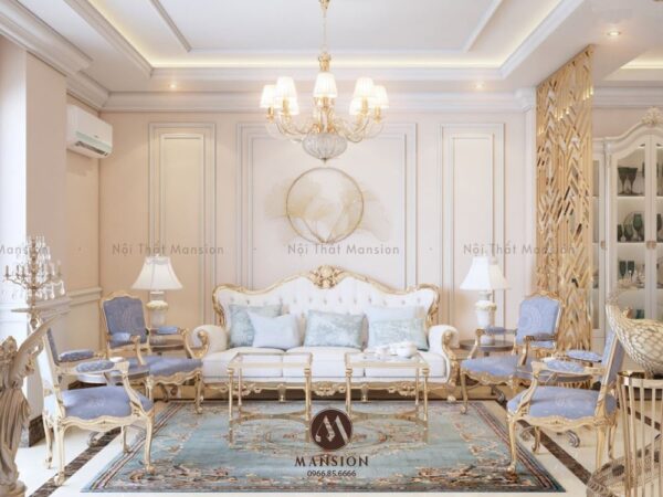Bức tranh hoàn mỹ mang tên phòng khách tân cổ điển