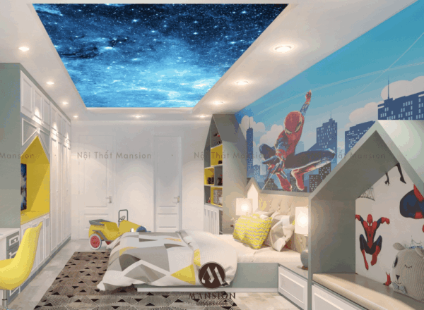 Thiết kế phòng ngủ bé trai sáng tạo