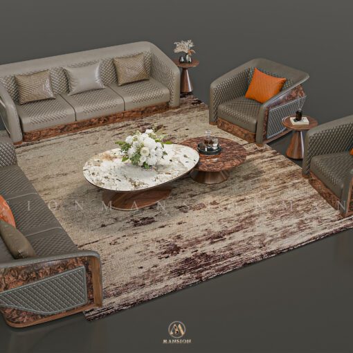 sofa gỗ óc chó m013