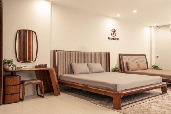 Bàn phấn gỗ óc chó