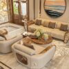 sofa gỗ óc chó sf-m037