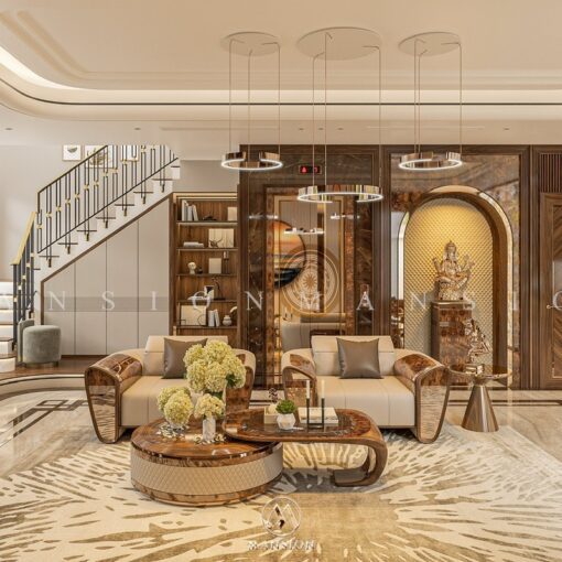 sofa gỗ óc chó sf-m037