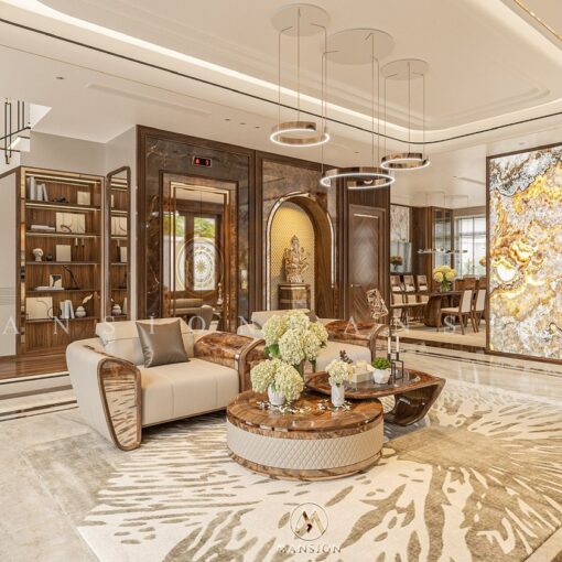 sofa gỗ óc chó sf-m037