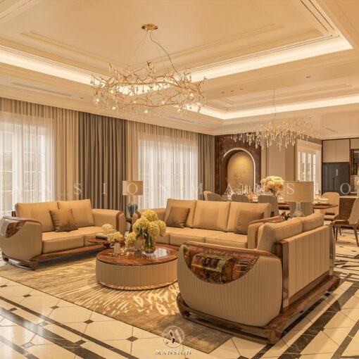 sofa gỗ óc chó sf-m040