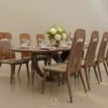 bàn ghế ăn gỗ óc chó