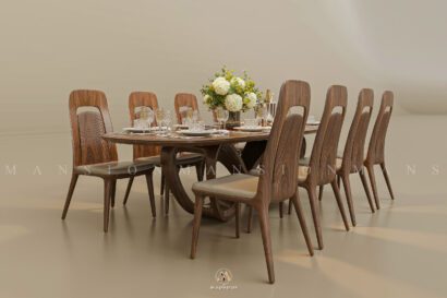 bàn ghế ăn gỗ óc chó