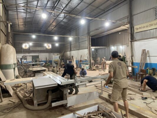 Thi công nội thất gỗ óc chó