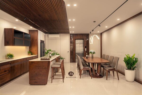 Thiết kế nội thất gỗ óc chó - Nội thất Mansion