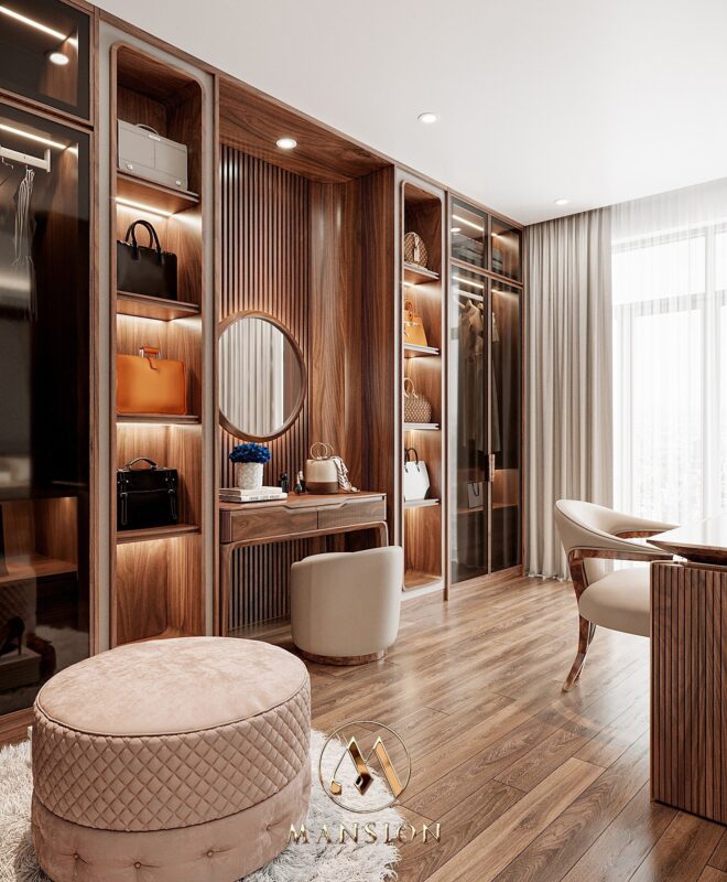 tủ quần áo gỗ óc chó