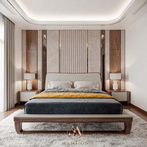 Giường ngủ gỗ óc chó G-M016