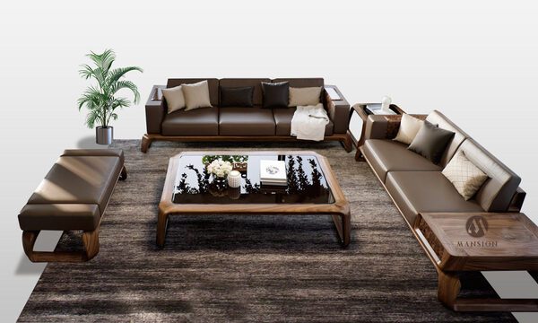 99+ mẫu sofa gỗ óc chó đẳng cấp