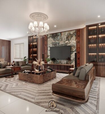 Sofa gỗ óc chó - giải pháp nâng tầm phòng khách