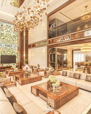 Dự án: Thiết kế, thi công nội thất Luxury hiện đại – Biệt thự Thanh Thanh