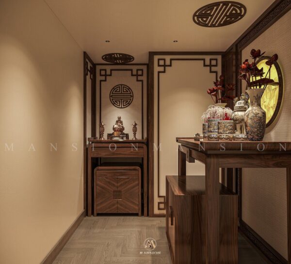 33+ Mẫu bàn thờ gỗ óc chó đẹp tốt cho phong thủy