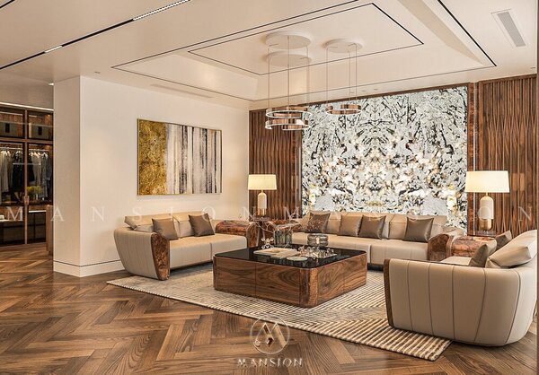 Đơn vị thiết kế thi công nội thất gỗ óc chó Mansion