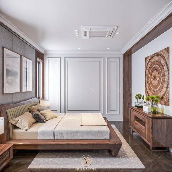 Đơn vị thiết kế thi công nội thất gỗ óc chó Mansion