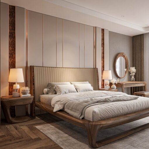 Bàn phấn gỗ óc chó BP-M005