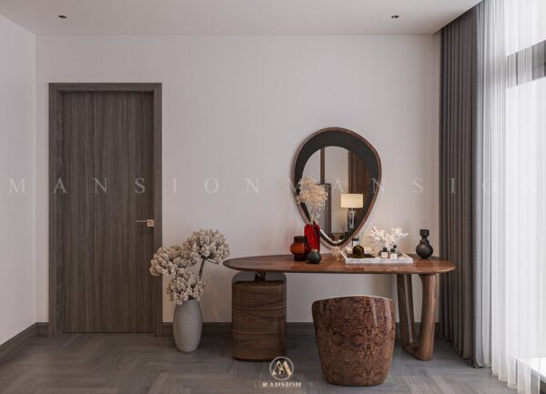 Top mẫu bàn phấn gỗ óc chó hút khách nhất hiện nay | Nội thất Mansion