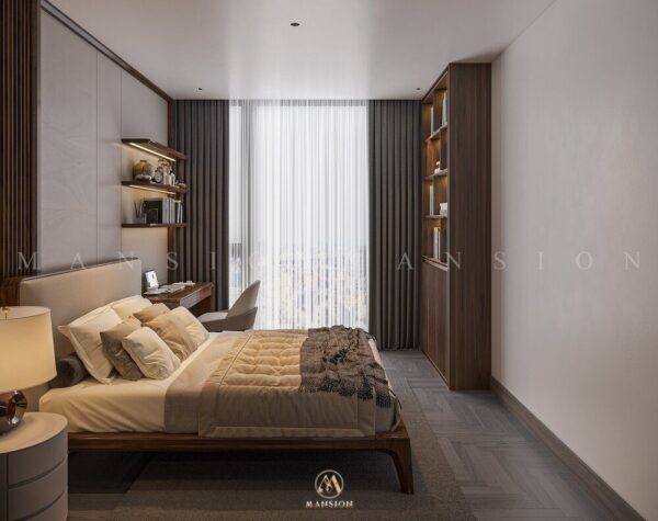 Thiết kế nội thất gỗ óc chó phòng ngủ – Sang trọng, ấm cúng và phong thủy đẹp