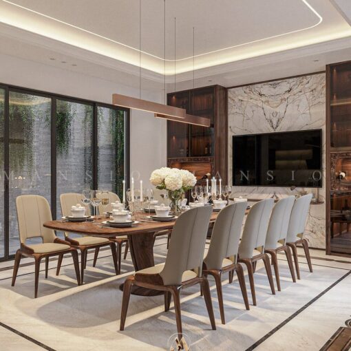 Bàn ghế ăn gỗ óc chó BGA-M020