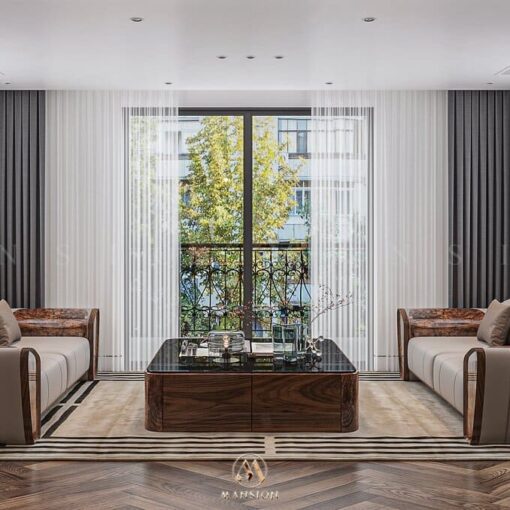 Nội thất sofa gỗ óc chó và những đặc điểm nổi bật