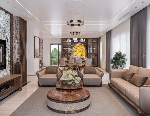 Tiêu chí thi công nội thất gỗ óc chó biệt thự