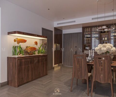 Gợi ý bộ bàn ăn 4 ghế gỗ óc chó phù hợp với nhà có diện tích nhỏ