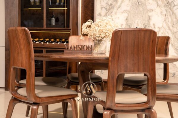 Ưu điểm khi chọn bộ bàn ăn 6 ghế gỗ óc chó