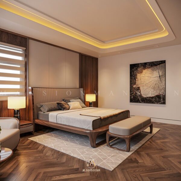 Combo phòng ngủ gỗ óc chó siêu cuốn hút