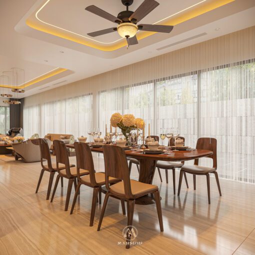 Bàn ghế ăn gỗ óc chó BGA-M012