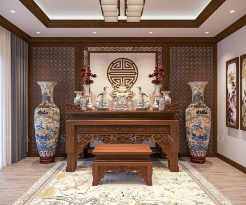 Bàn làm việc gỗ óc chó - Nội thất Mansion cao cấp