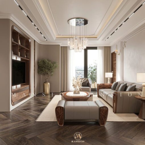 Alternative view of Kệ tivi gỗ óc chó KTV-M013