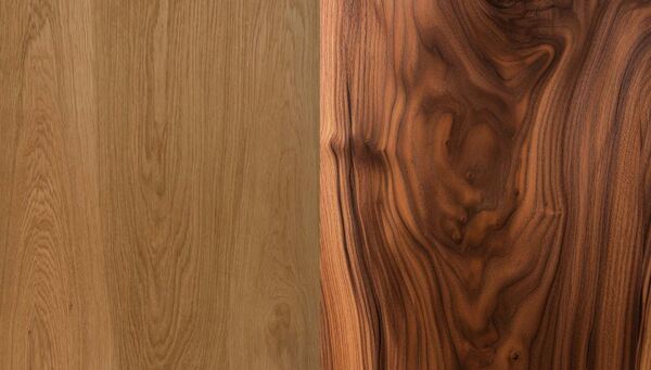 So sánh gỗ công nghiệp màu óc chó và gỗ tự nhiên – Lựa chọn nào phù hợp hơn?