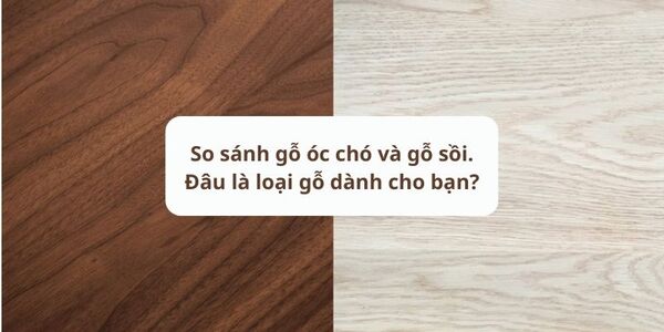 So sánh gỗ óc chó và gỗ sồi? Nên chọn loại nào cho nội thất?