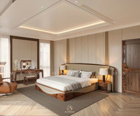 Thiết kế nội thất Villas gỗ óc chó hiện đại Ms. Ha Thu