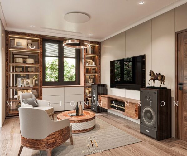 Lý do nên chọn kệ tivi gỗ óc chó cho phòng khách sang trọng & bền đẹp