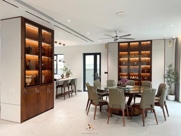 9+ mẫu bàn ăn gỗ óc chó hiện đại nhất