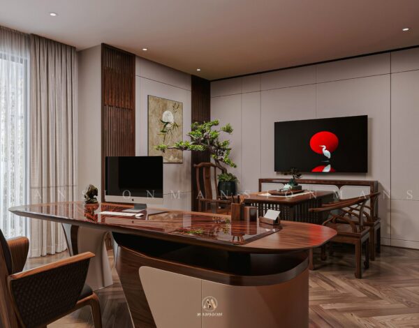 Showroom gỗ óc chó cao cấp tại Hà Nội Mansion – Không gian nội thất đẳng cấp