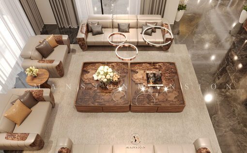 Sofa gỗ óc chó SF-M053