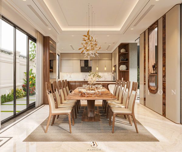 Bàn ăn gỗ óc chó BGA-M017