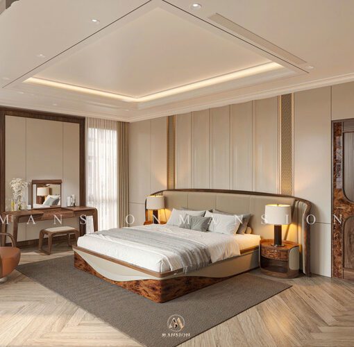 Giường ngủ gỗ óc chó G-M004